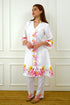 Mahira White Floral Pakistani Kurta Set
